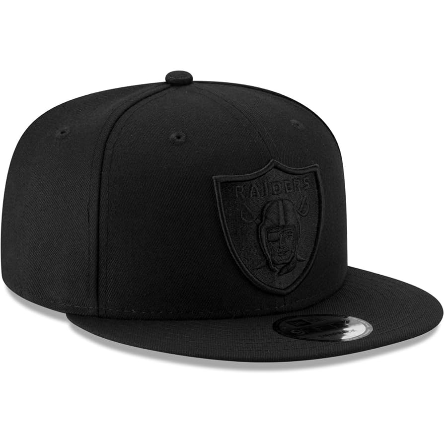 80〜90's RAIDERS newera black cap Men's New Era Black Las Vegas Raiders Basic 9FIFTY